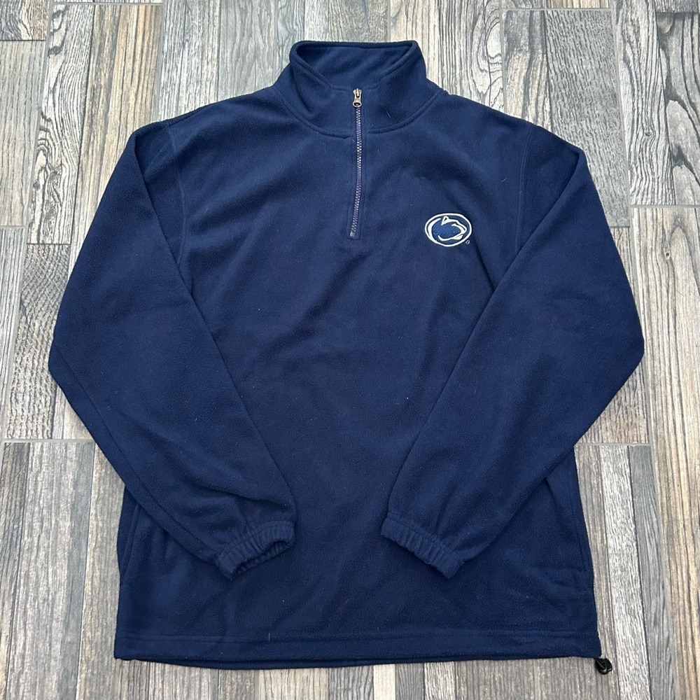 🏈 Vintage Penn State Nittany Lions Fleece Quarter Zip Pullover Sweatshirt EUC